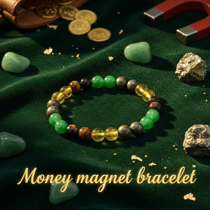 8mm Original Money Magnet crystal beads for business success and prosperity