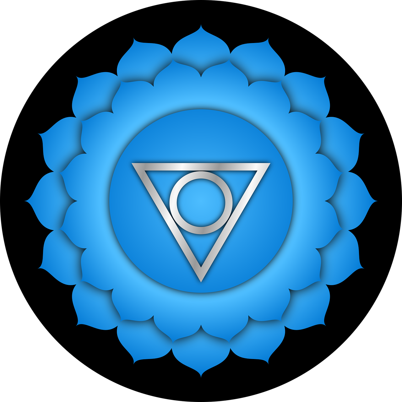 Healing crystals for Throat Chakra activation by DJ Crystals - Aquamarine, Blue Lace Agate, and Amazonite.