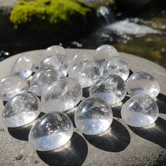 Clear Quartz Tumbled Stones 100 Gms