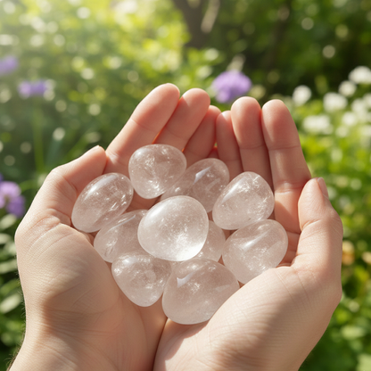 Clear Quartz Tumbled Stones 100 Gms