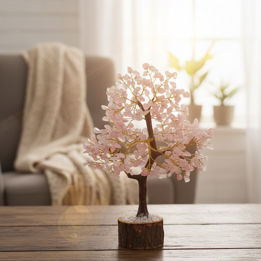Rose Quartz Crystal Tree (300 Beads)