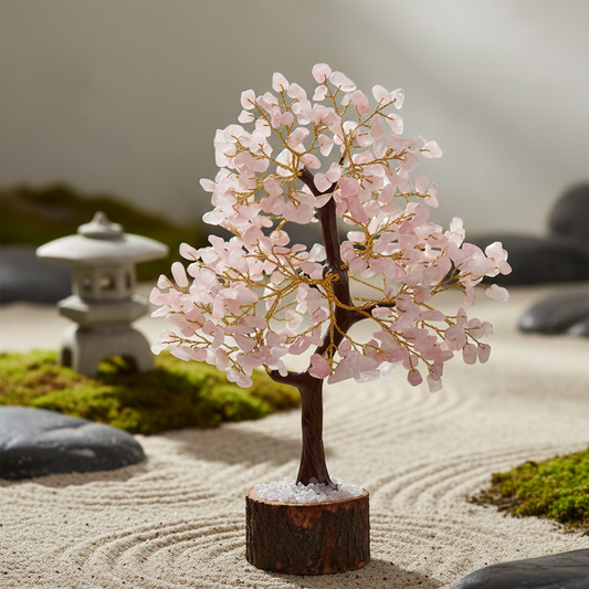 Rose Quartz Crystal Tree (300 Beads)