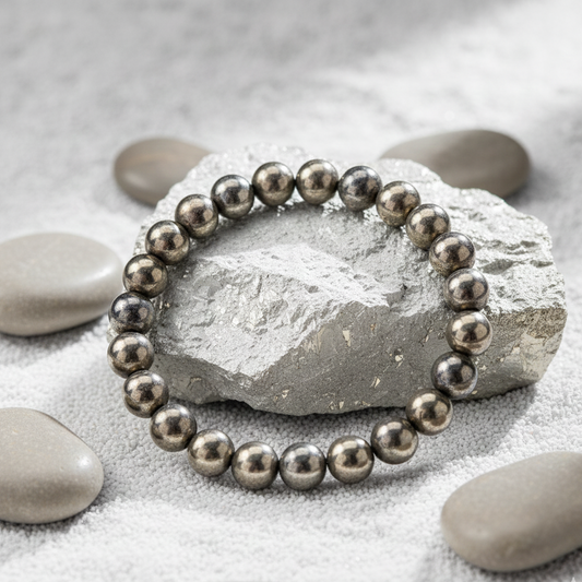 8mm Original Pyrite crystal beads for business growth and success