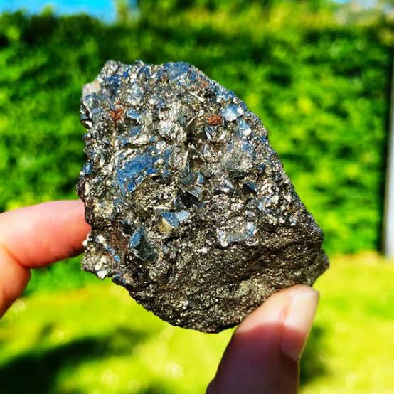 High-quality raw Pyrite geode for attracting abundance and success