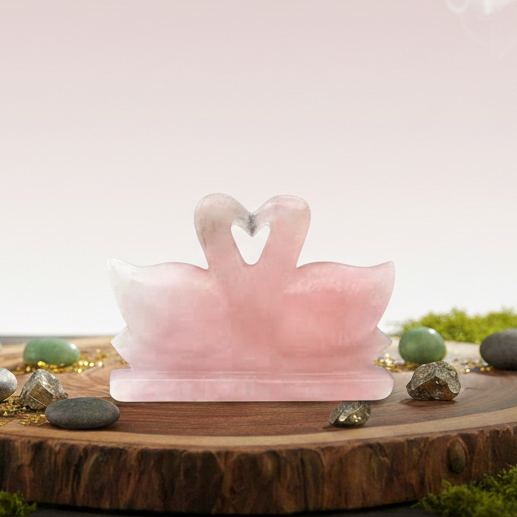 High-quality original Rose Quartz mandarin ducks for soulmate attraction