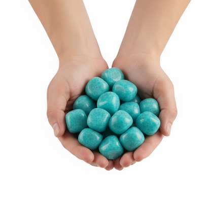 Energized and Reiki-charged Amazonite stones for office desk success