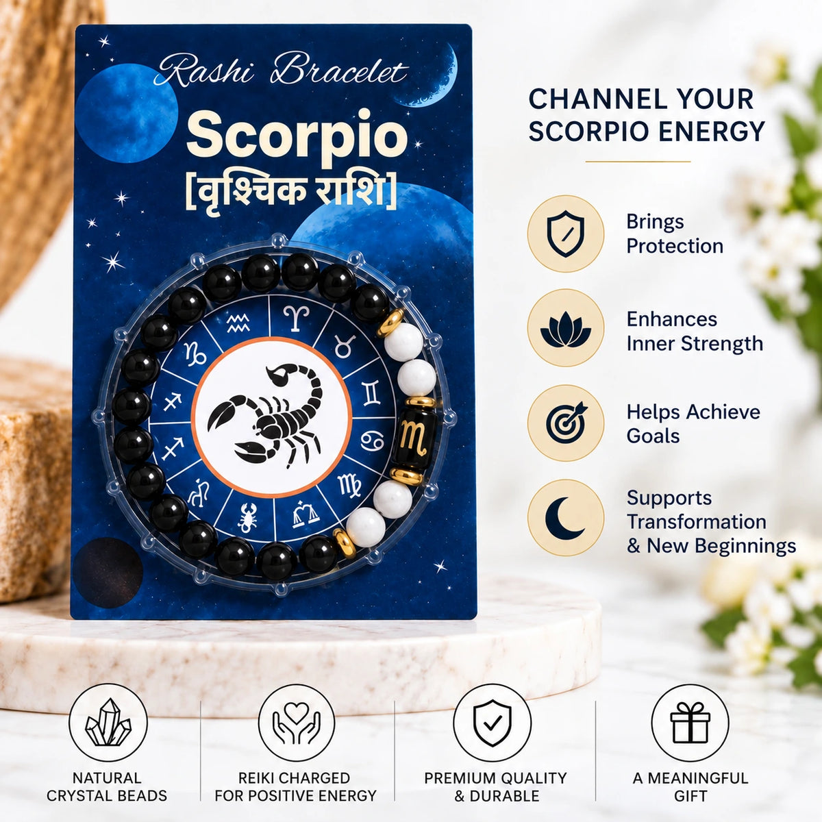 Scorpio Zodiac Bracelet