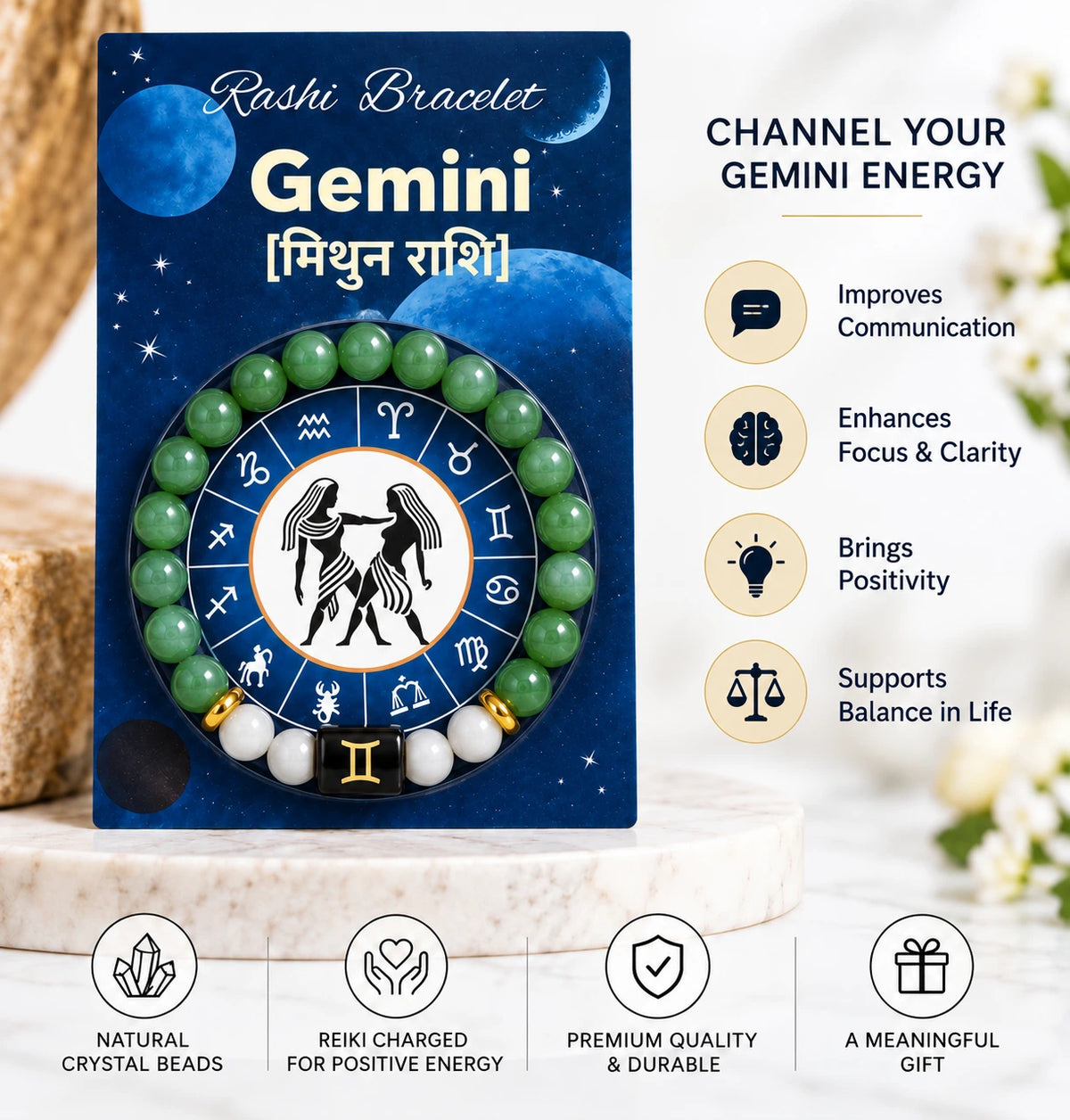 Gemini Zodiac Bracelet